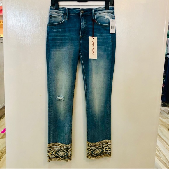 Driftwood cropped embroidered jeans - Picture 4 of 4